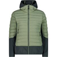 WOMAN JACKET HYBRID FIX HOOD