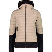 WOMAN JACKET HYBRID FIX HOOD