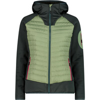 WOMAN JACKET HYBRID FIX HOOD