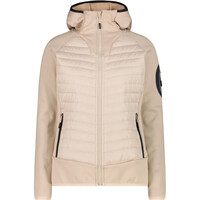 WOMAN JACKET HYBRID FIX HOOD