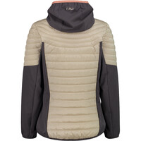 Cmp chaqueta outdoor mujer WOMAN JACKET HYBRID FIX HOOD vista trasera