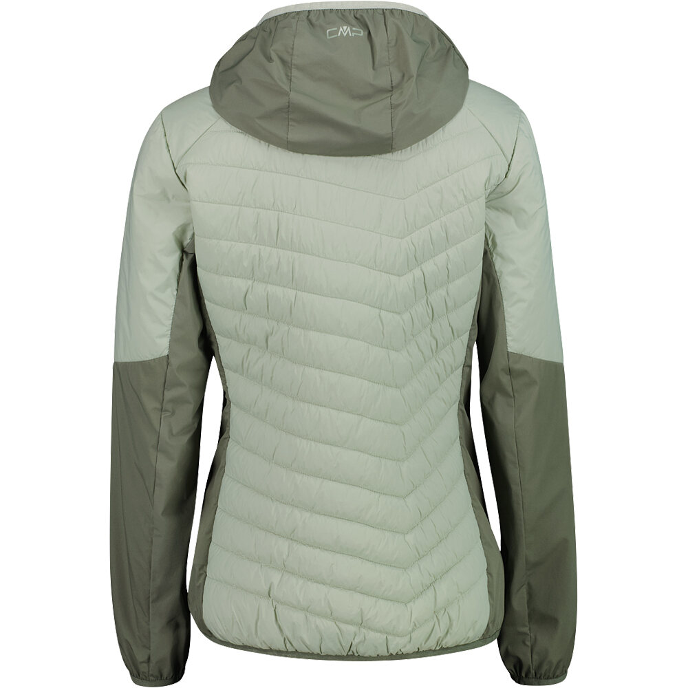 Cmp chaqueta outdoor mujer WOMAN JACKET HYBRID FIX HOOD vista trasera