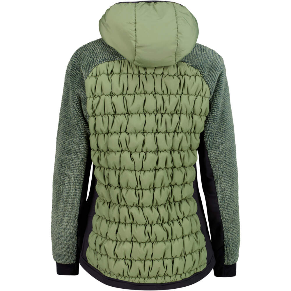 Cmp chaqueta outdoor mujer WOMAN JACKET HYBRID FIX HOOD vista trasera