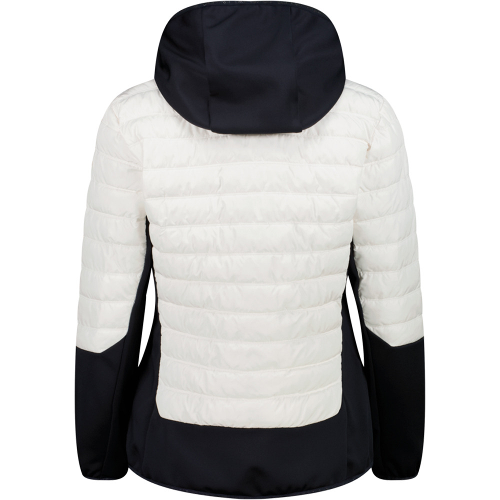 Cmp chaqueta outdoor mujer WOMAN JACKET HYBRID FIX HOOD vista trasera