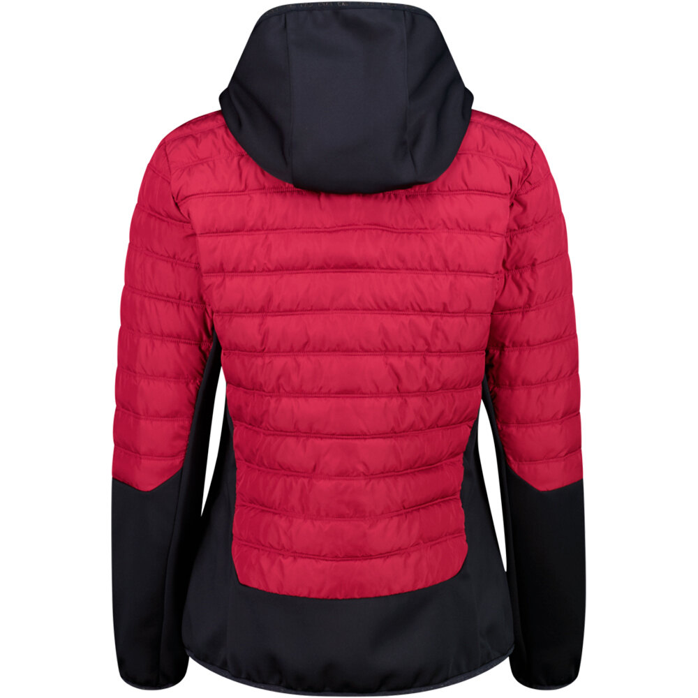 Cmp chaqueta outdoor mujer WOMAN JACKET HYBRID FIX HOOD vista trasera