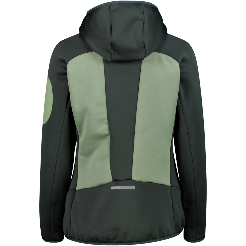 Cmp chaqueta outdoor mujer WOMAN JACKET HYBRID FIX HOOD vista trasera