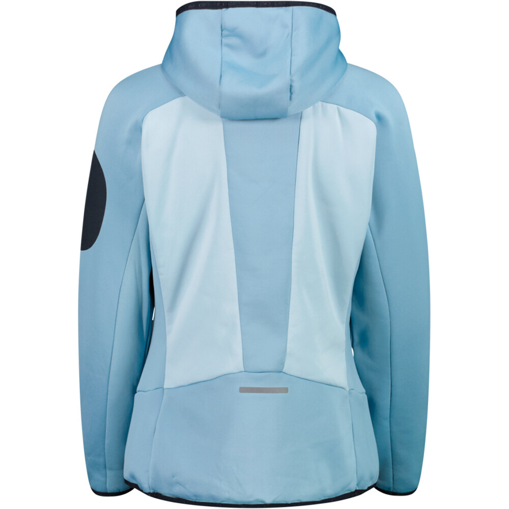 Cmp chaqueta outdoor mujer WOMAN JACKET HYBRID FIX HOOD vista trasera