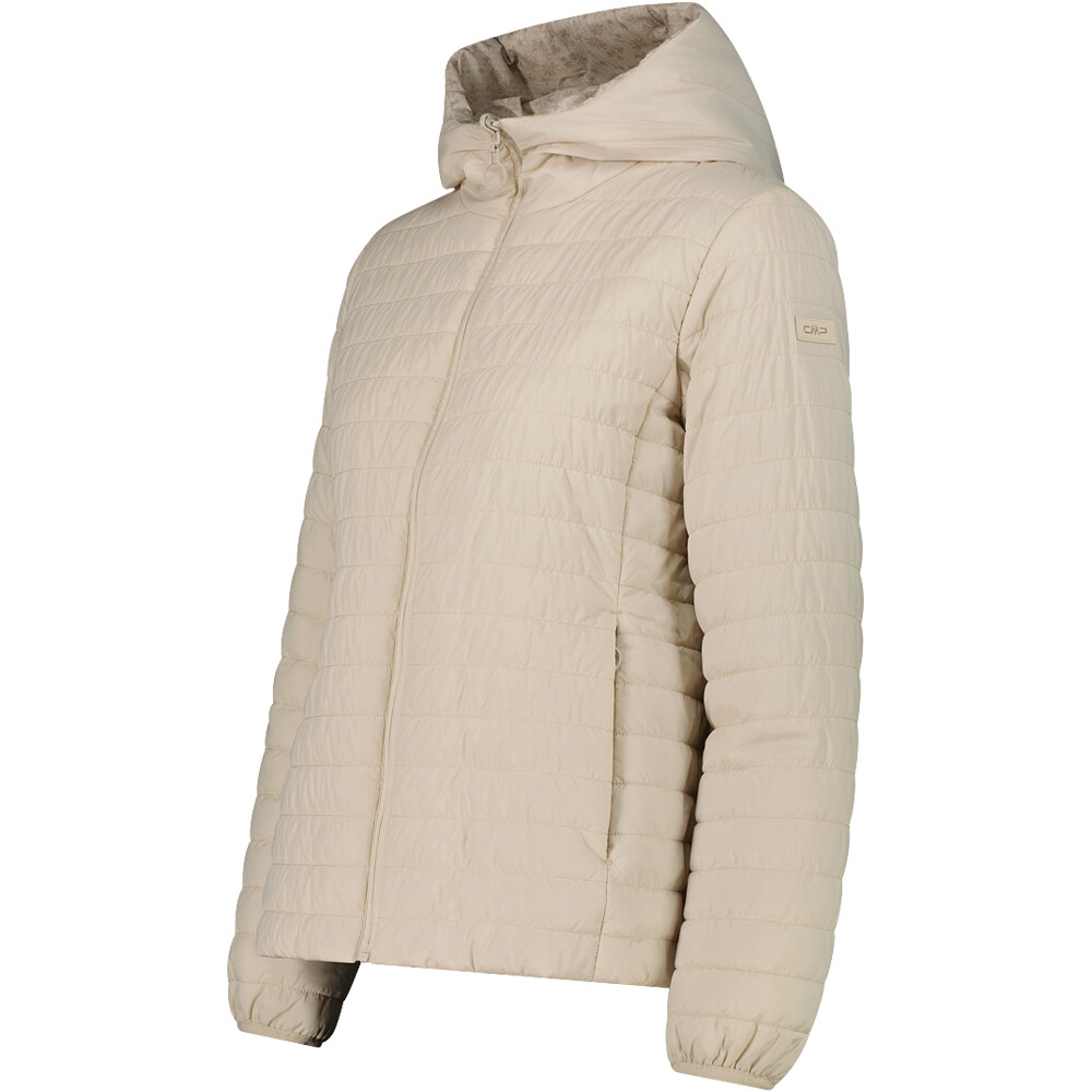 Cmp chaqueta outdoor mujer WOMAN JACKET REVERSE FIX HOOD vista detalle