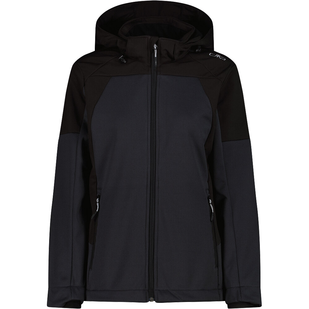 Cmp chaqueta outdoor mujer WOMAN JACKET ZIP HOOD vista frontal