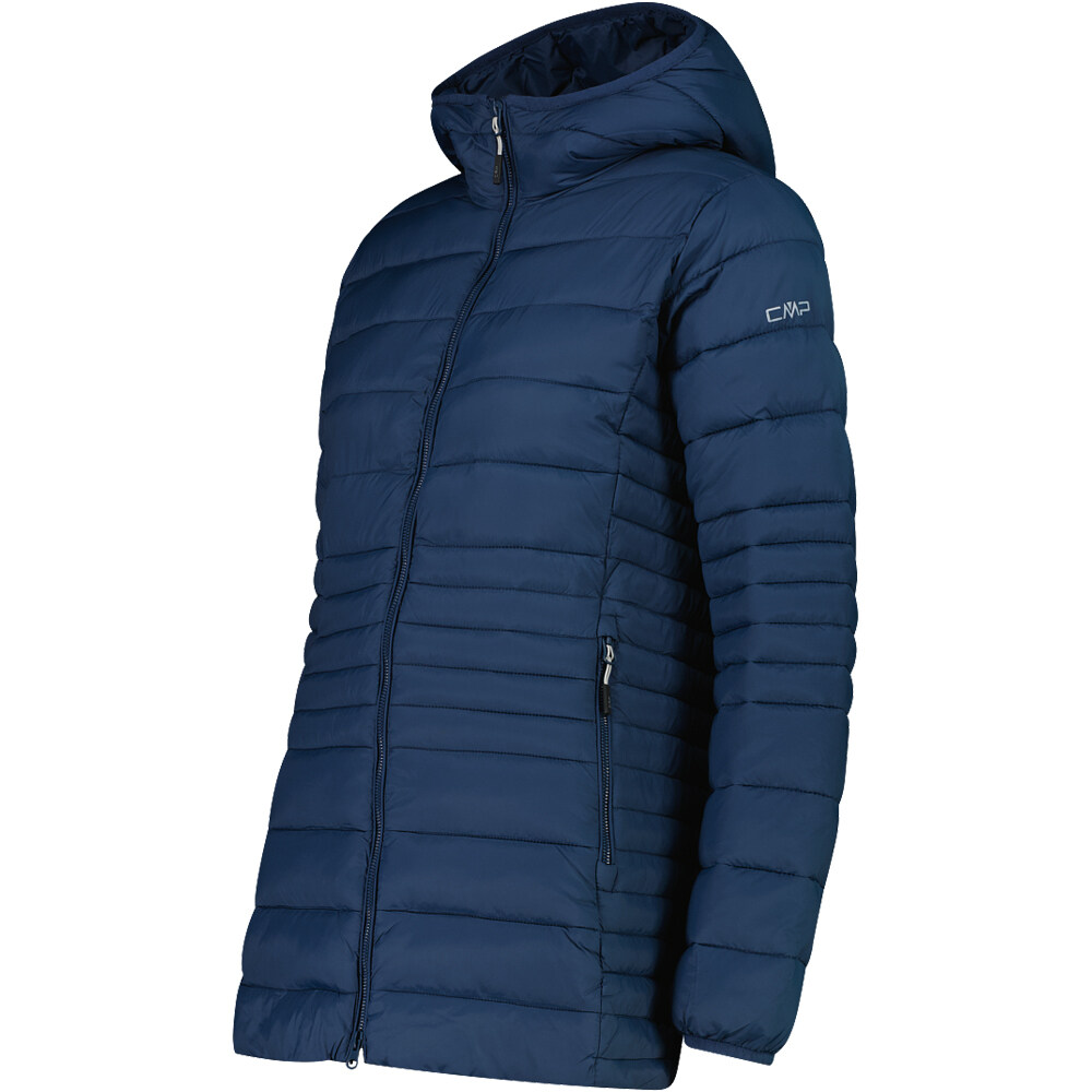 Cmp chaqueta outdoor mujer WOMAN LONG JACKET FIX HOOD vista detalle