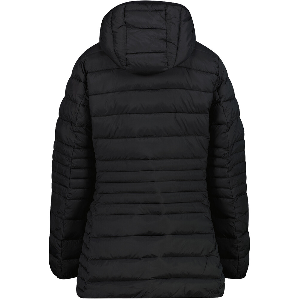 Cmp chaqueta outdoor mujer WOMAN LONG JACKET FIX HOOD vista trasera