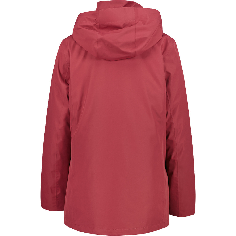Cmp chaqueta outdoor mujer WOMAN LONG JACKET ZIP HOOD DETACHABLE INN.JACKET vista trasera