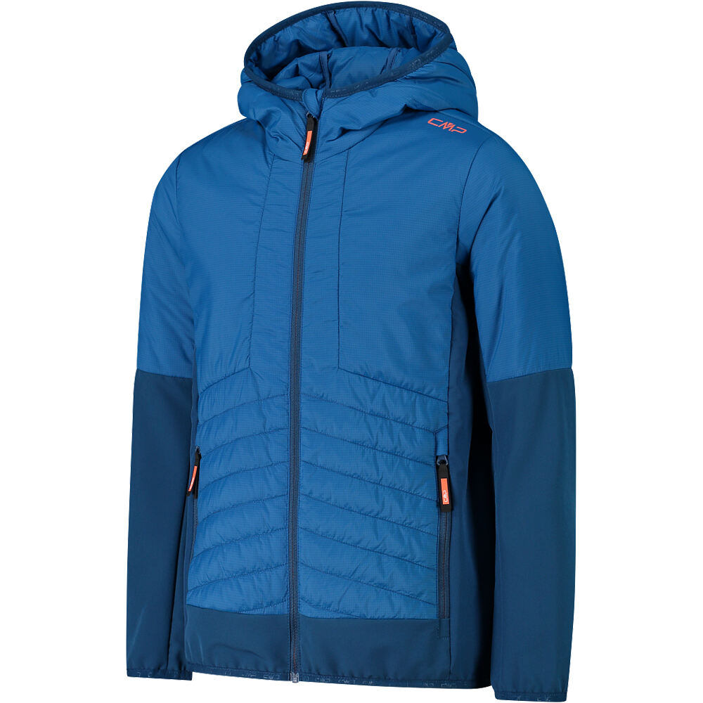 Cmp chaqueta outdoor niño KID HYBRID JACKET FIX HOOD vista detalle