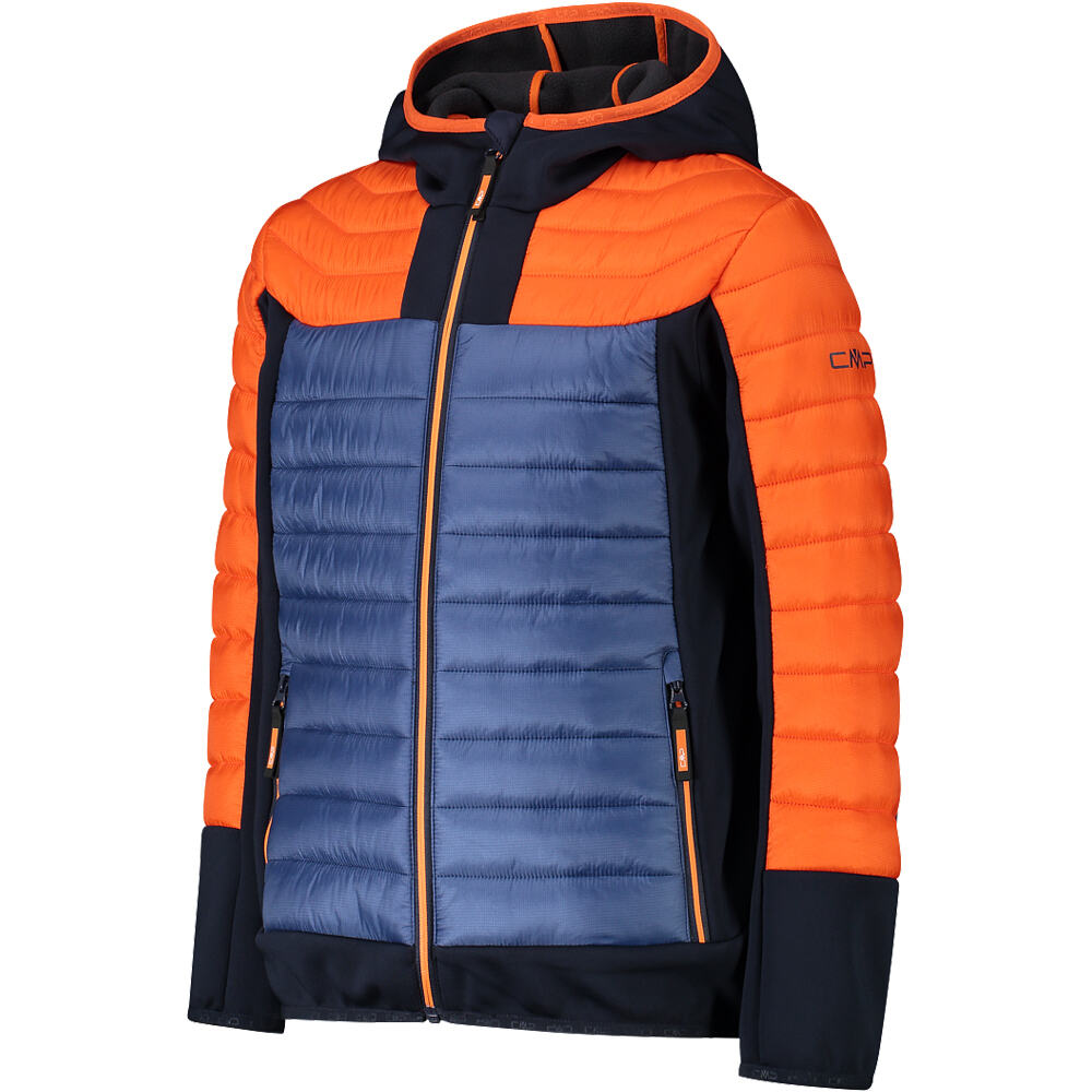 Cmp chaqueta outdoor niño KID JACKET HYBRID FIX HOOD vista detalle