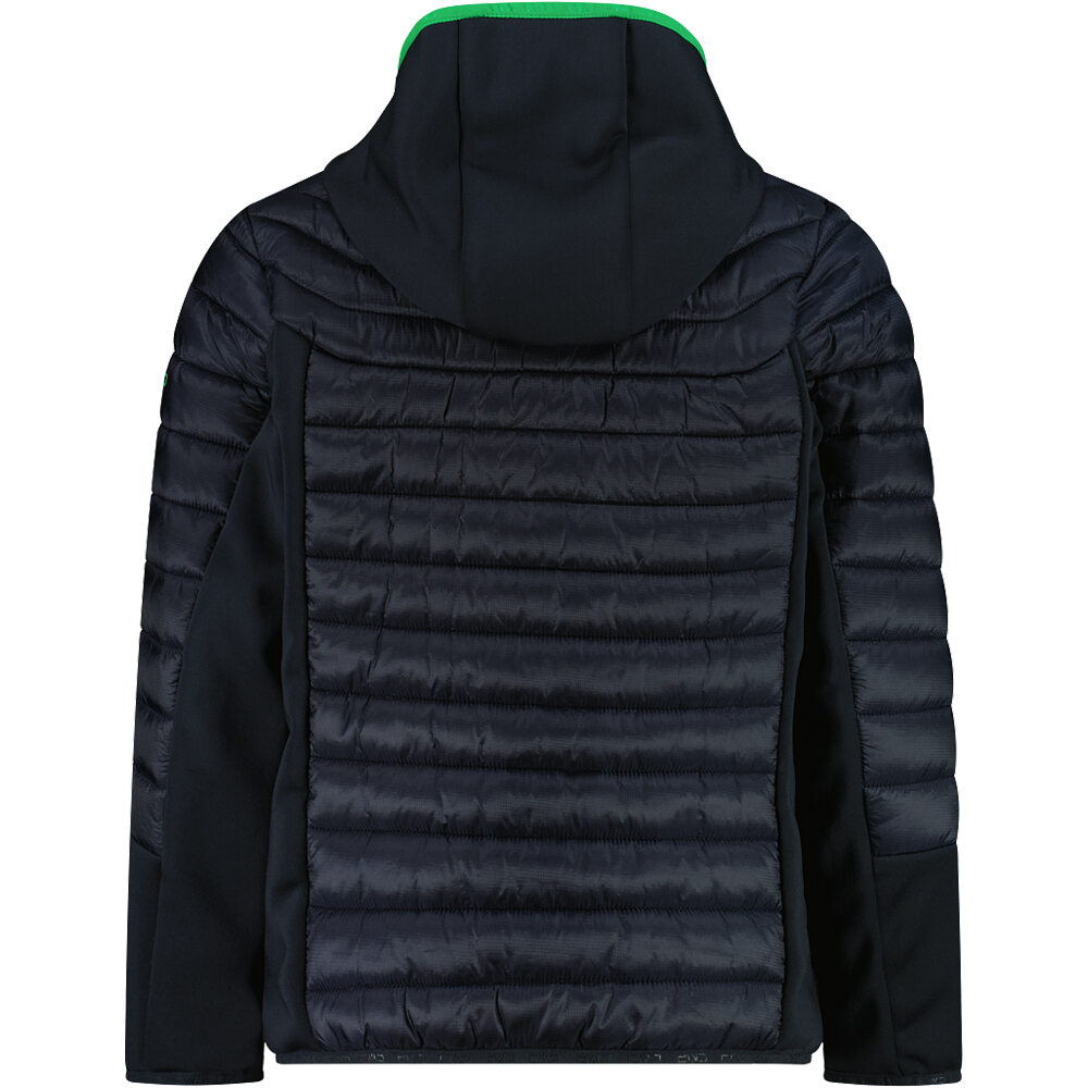 Cmp chaqueta outdoor niño KID JACKET HYBRID FIX HOOD vista trasera