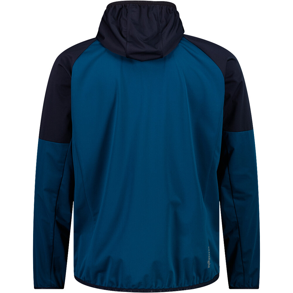 Cmp chaqueta softshell hombre MAN JACKET FIX HOOD vista trasera