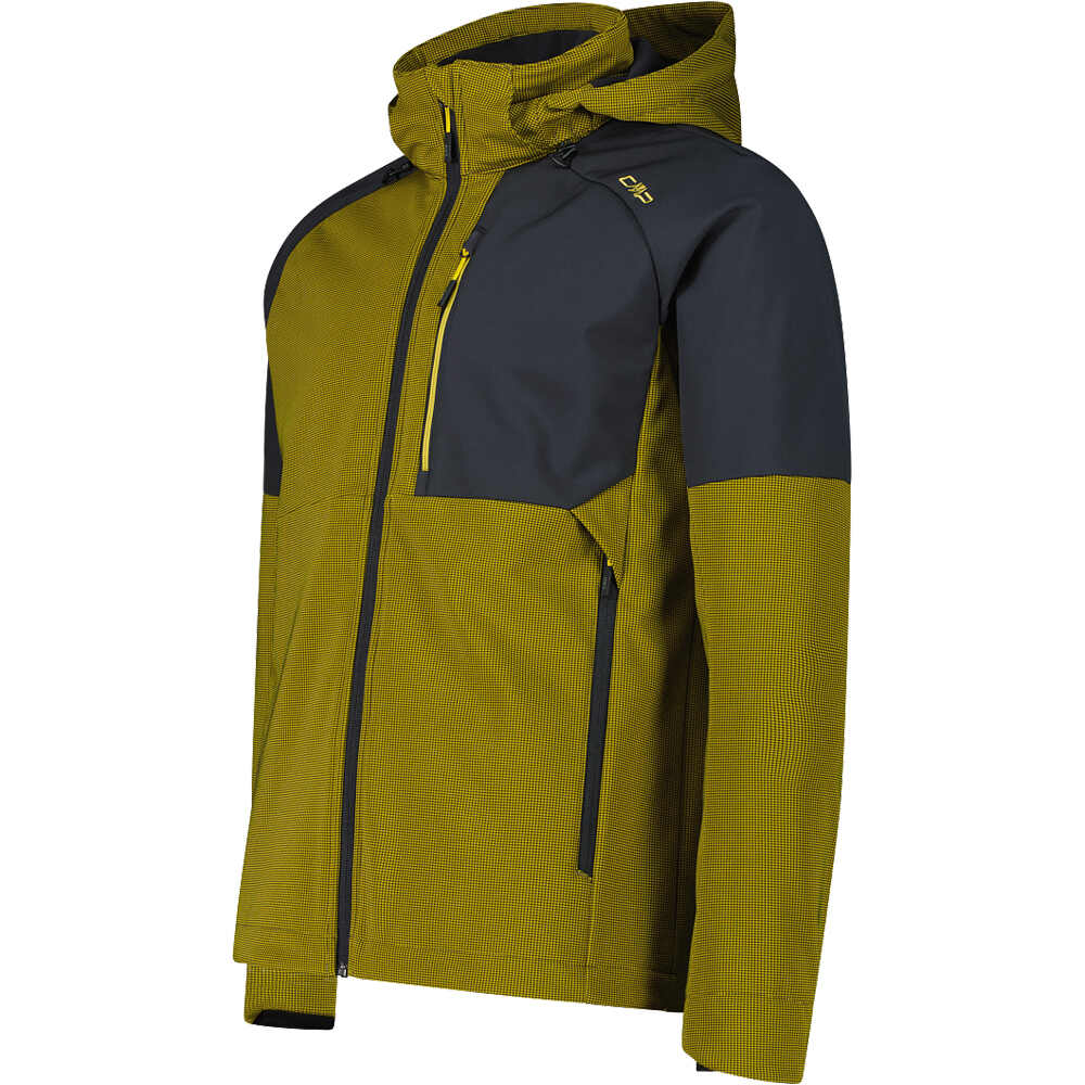 Cmp chaqueta softshell hombre MAN JACKET ZIP HOOD vista detalle