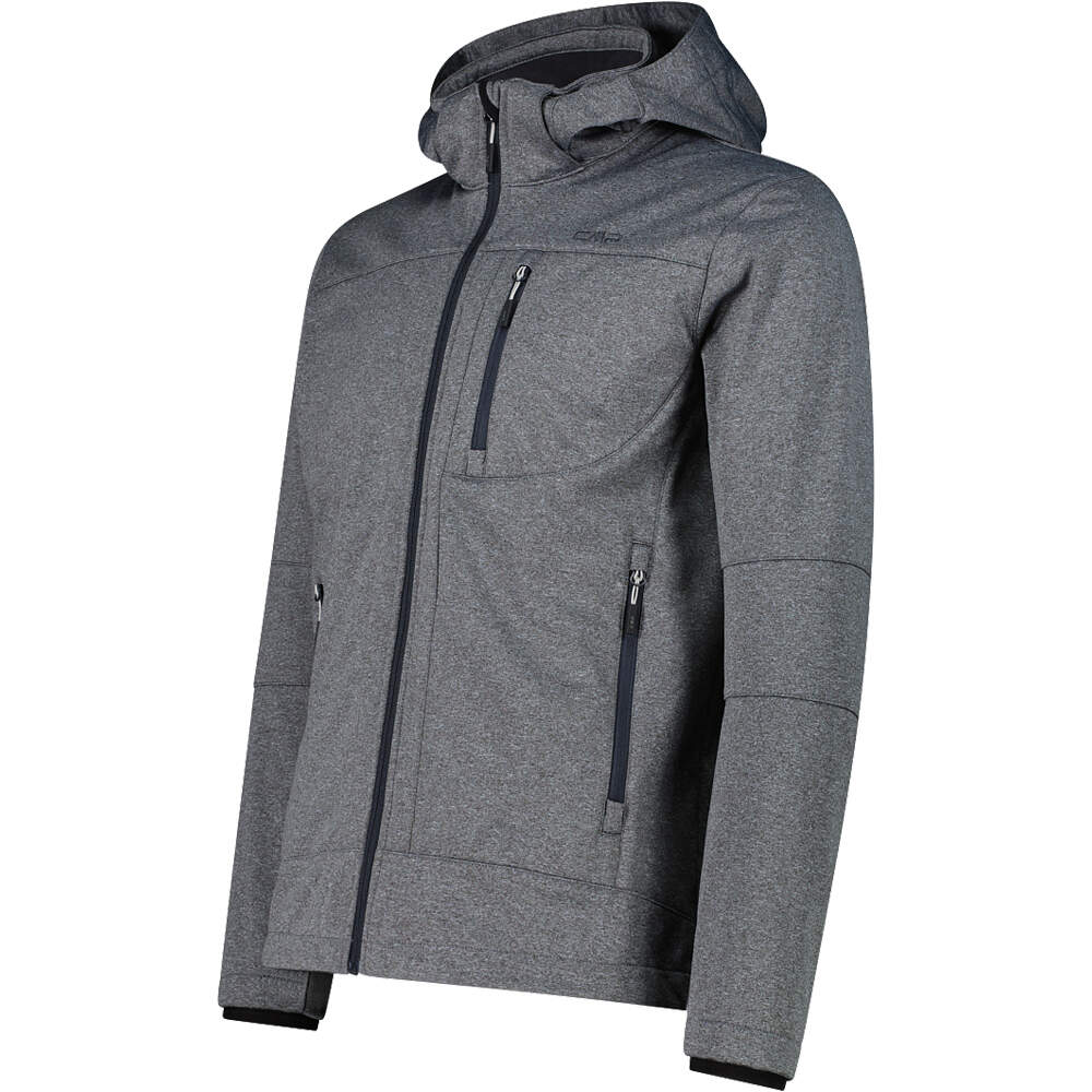 Cmp chaqueta softshell hombre MAN JACKET ZIP HOOD vista detalle