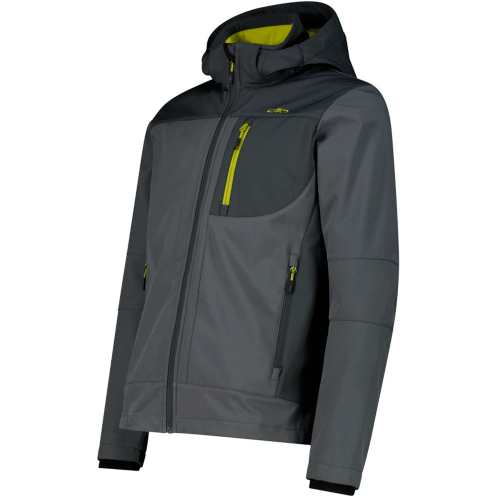 Cmp chaqueta softshell hombre MAN JACKET ZIP HOOD vista detalle