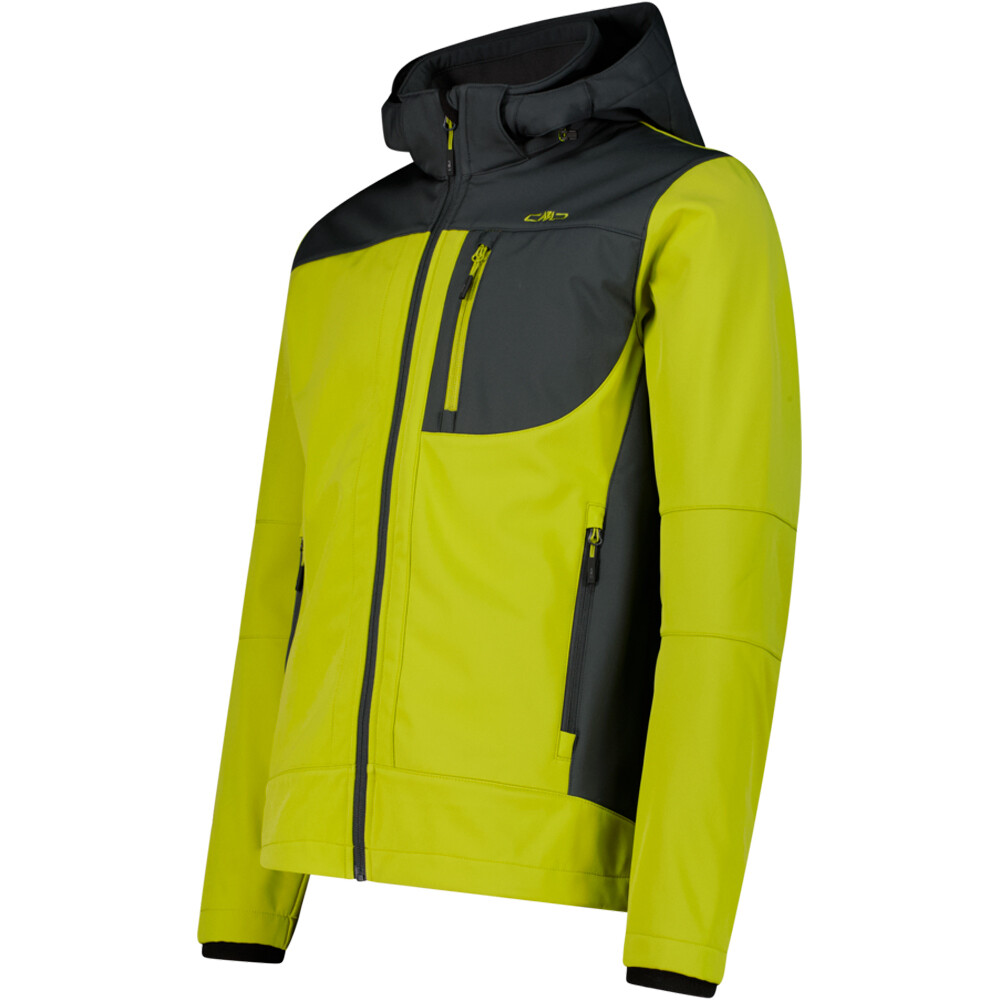 Cmp chaqueta softshell hombre MAN JACKET ZIP HOOD vista detalle
