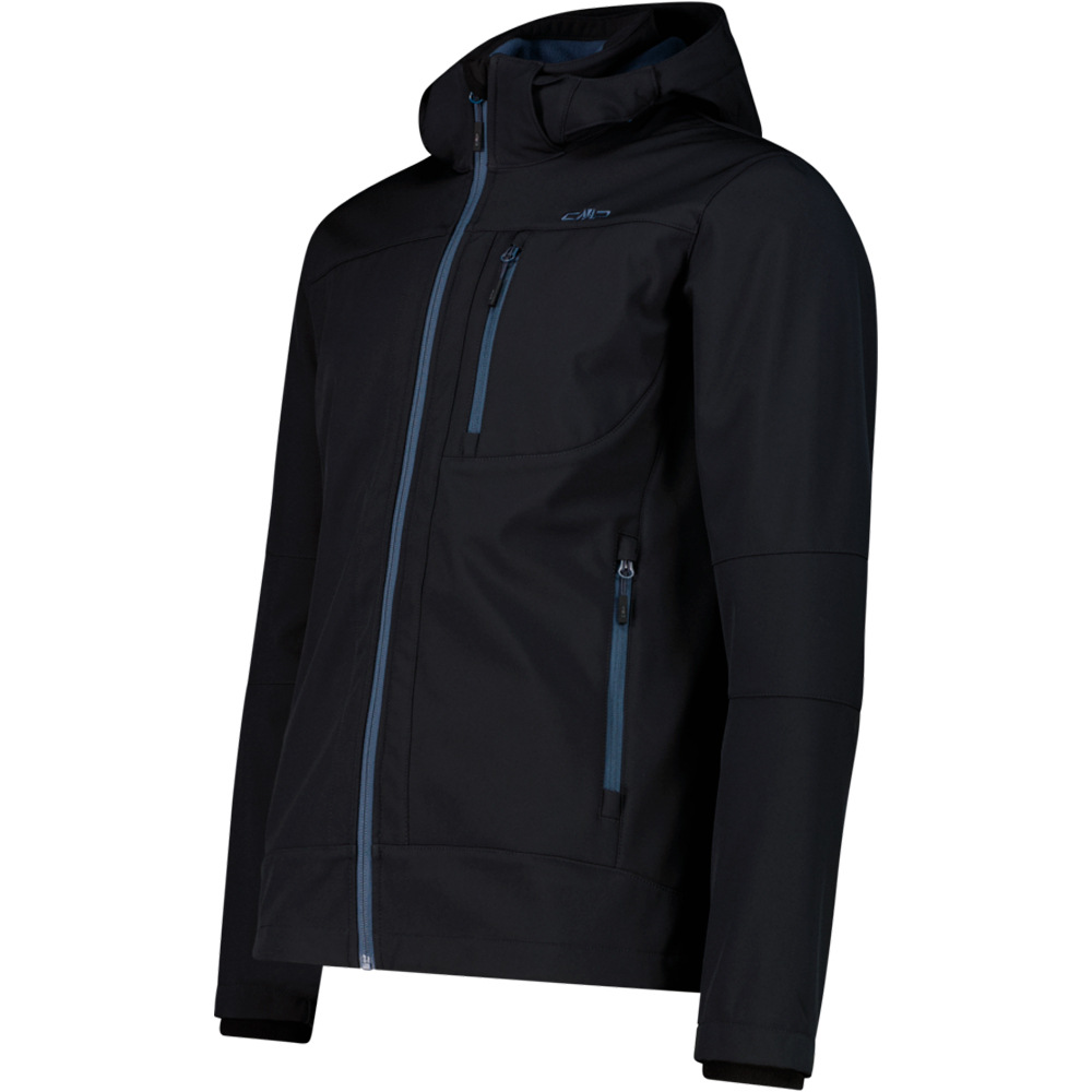 Cmp chaqueta softshell hombre MAN JACKET ZIP HOOD vista detalle