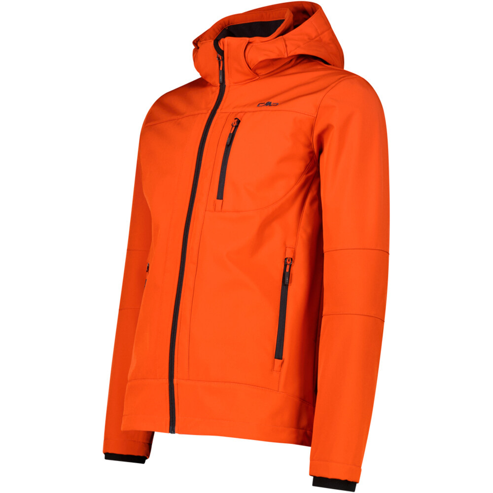 Cmp chaqueta softshell hombre MAN JACKET ZIP HOOD vista detalle