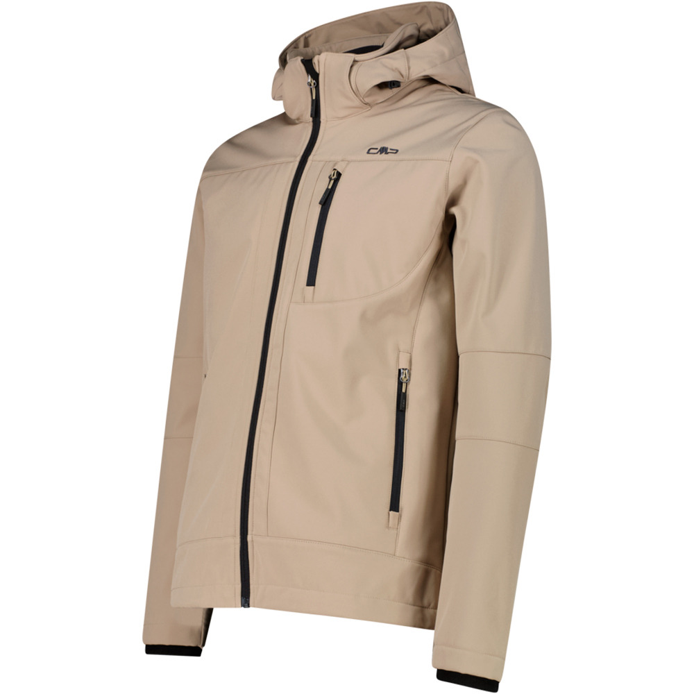 Cmp chaqueta softshell hombre MAN JACKET ZIP HOOD vista detalle