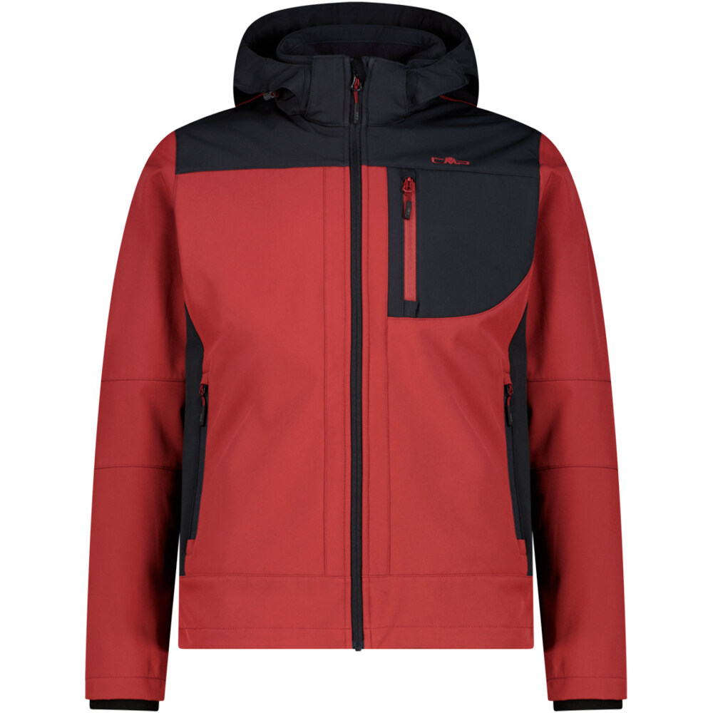 Cmp chaqueta softshell hombre MAN JACKET ZIP HOOD vista frontal