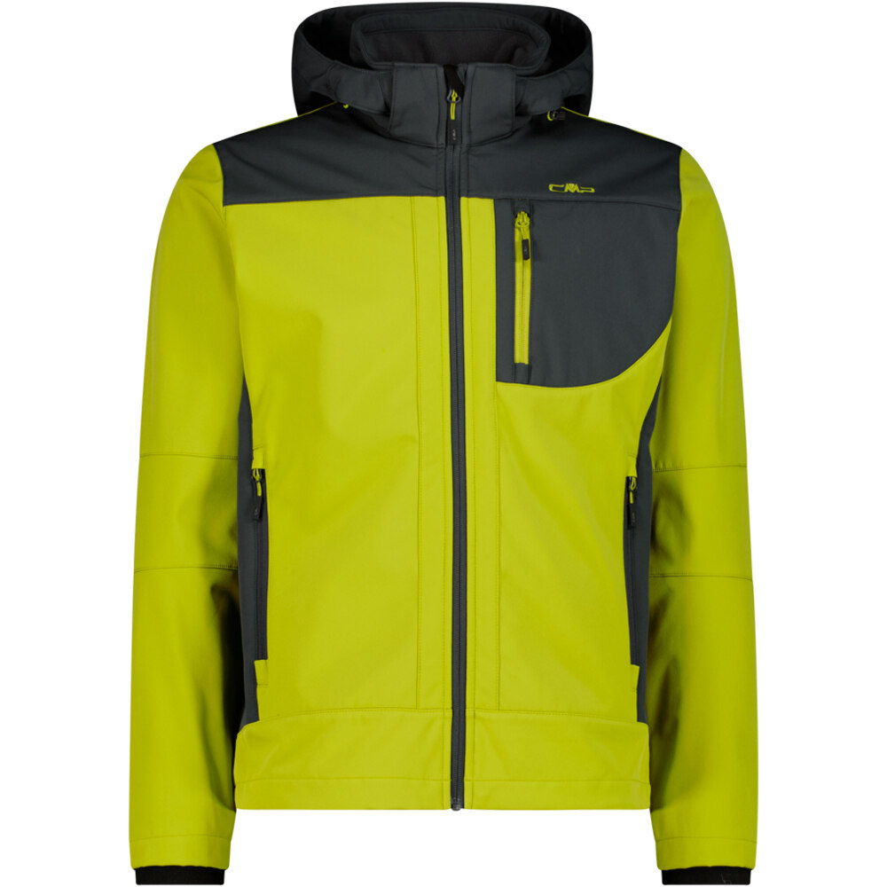 Cmp chaqueta softshell hombre MAN JACKET ZIP HOOD vista frontal