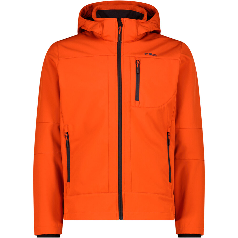 Cmp chaqueta softshell hombre MAN JACKET ZIP HOOD vista frontal