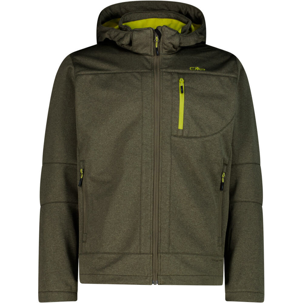 Cmp chaqueta softshell hombre MAN JACKET ZIP HOOD vista frontal