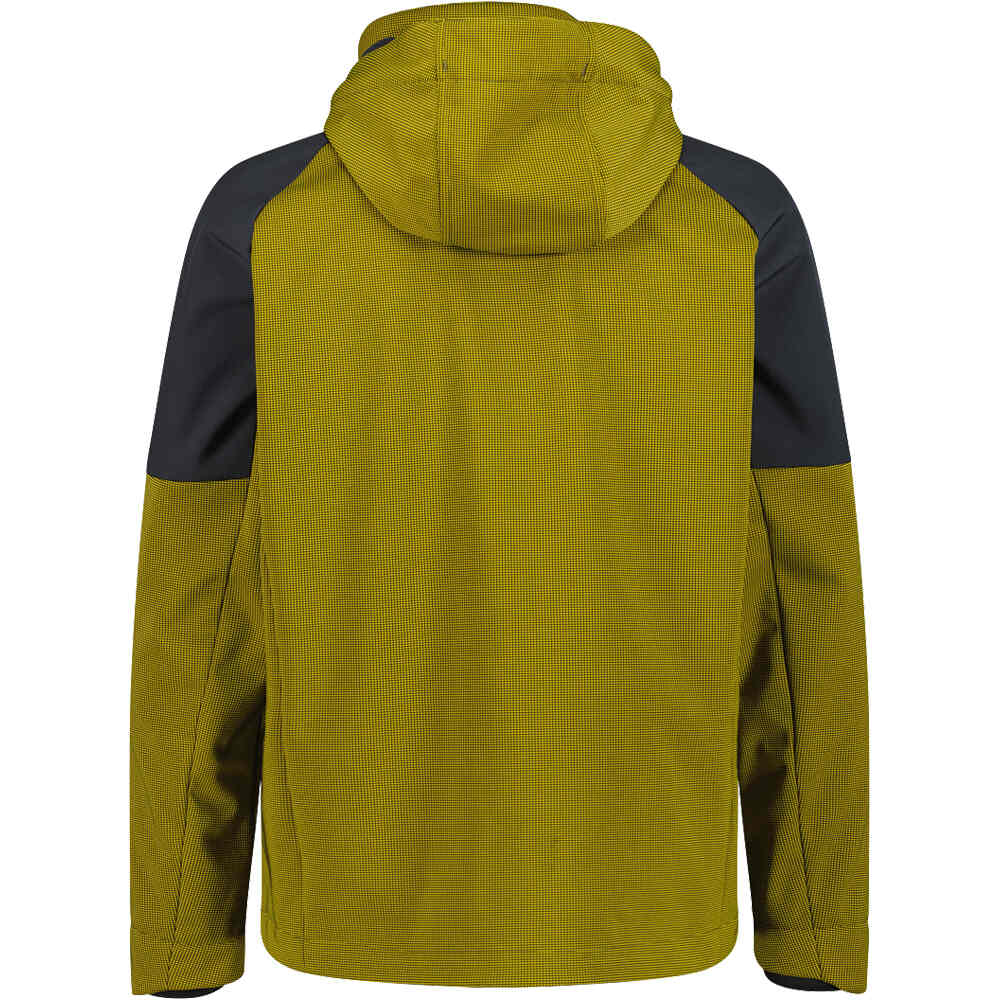 Cmp chaqueta softshell hombre MAN JACKET ZIP HOOD vista trasera