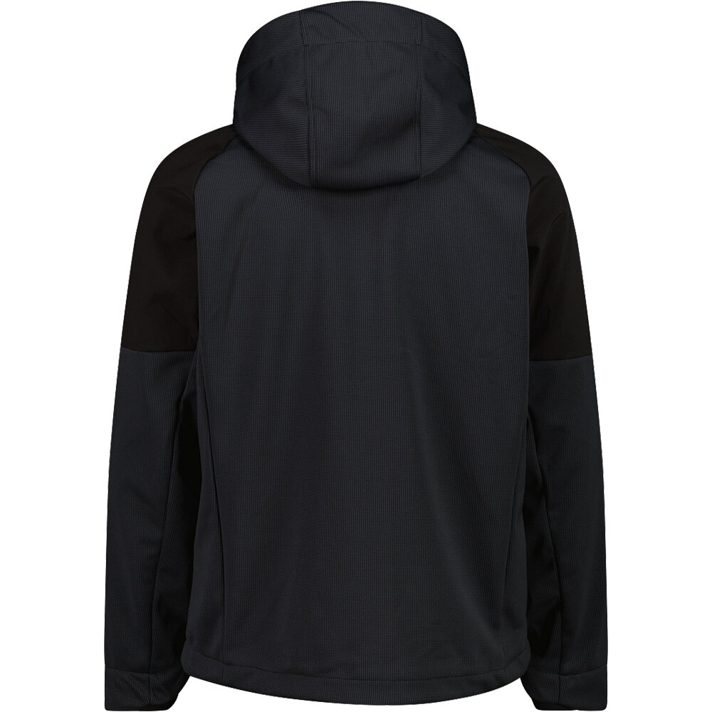Cmp chaqueta softshell hombre MAN JACKET ZIP HOOD vista trasera