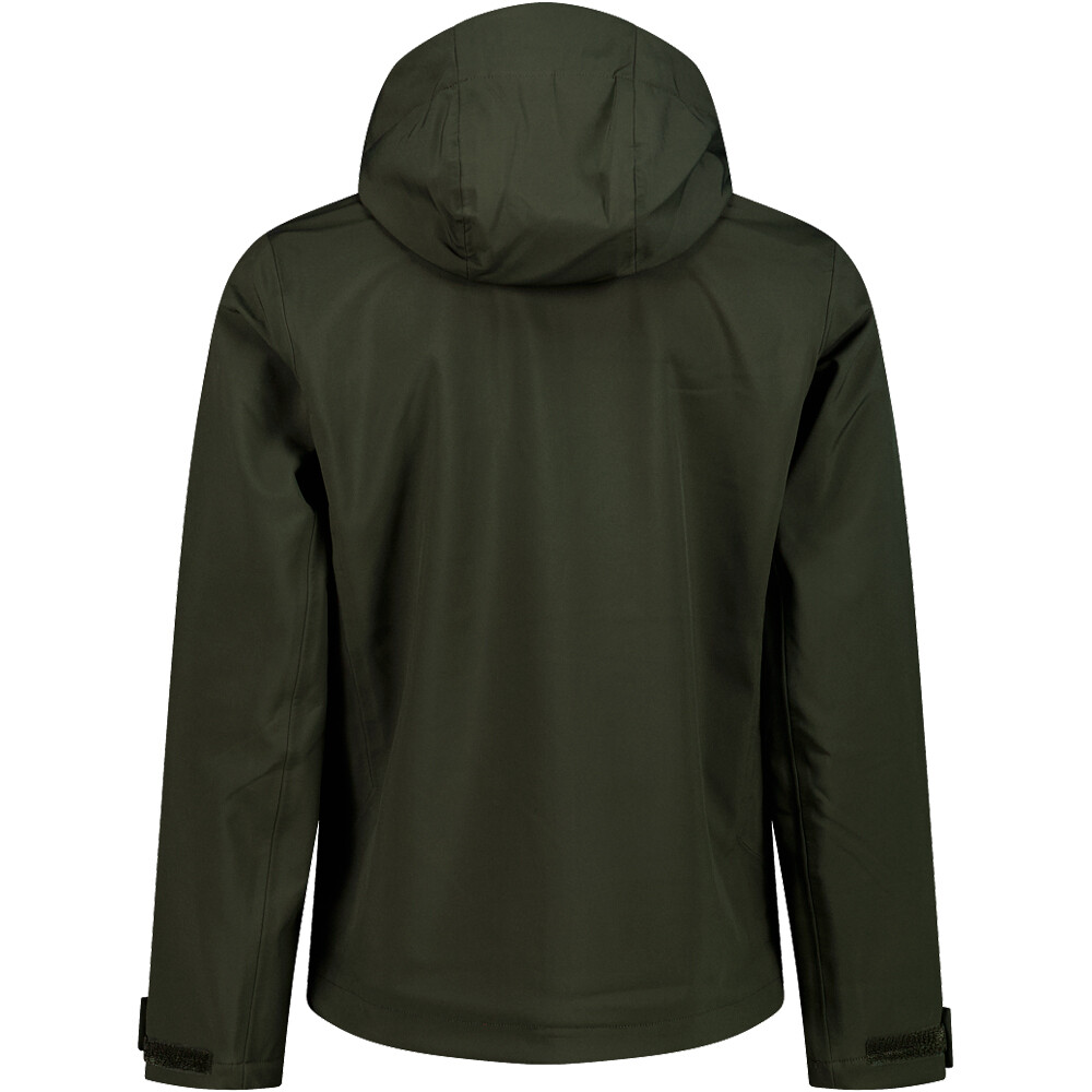 Cmp chaqueta softshell hombre MAN JACKET ZIP HOOD vista trasera