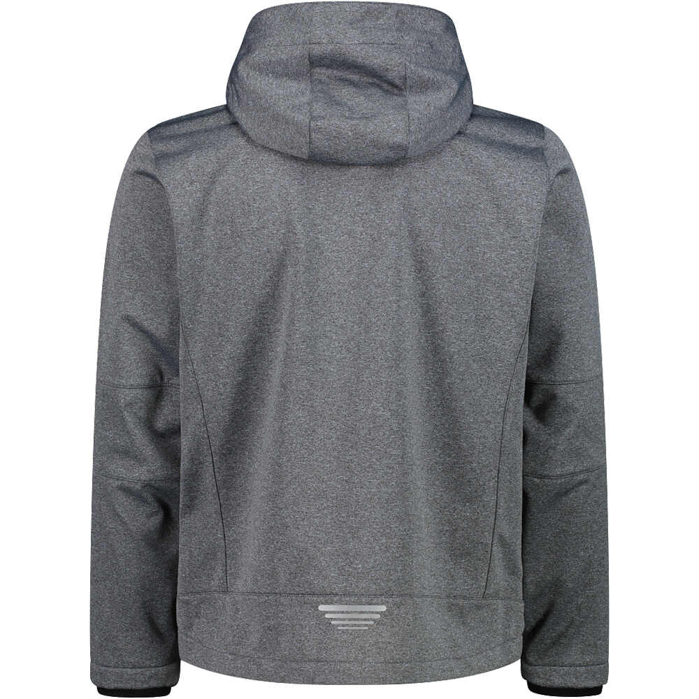 Cmp chaqueta softshell hombre MAN JACKET ZIP HOOD vista trasera