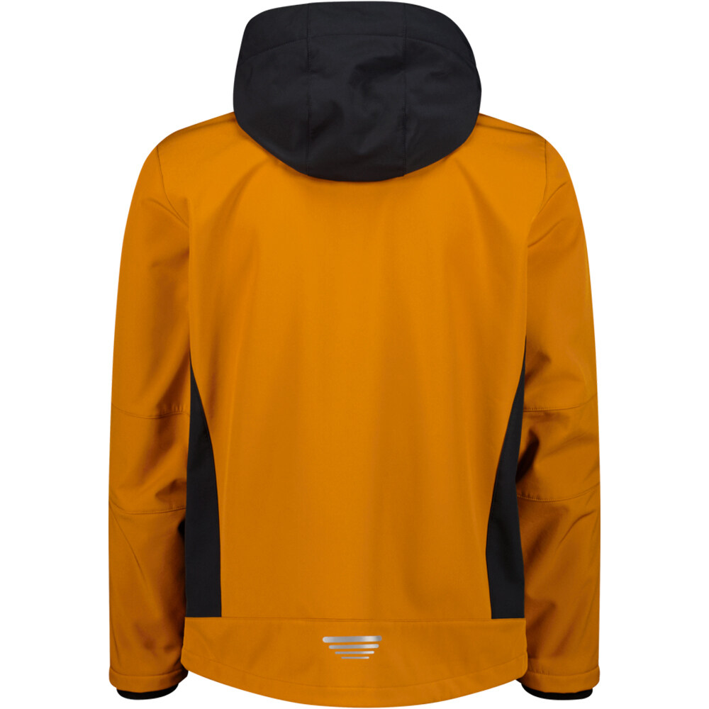 Cmp chaqueta softshell hombre MAN JACKET ZIP HOOD vista trasera