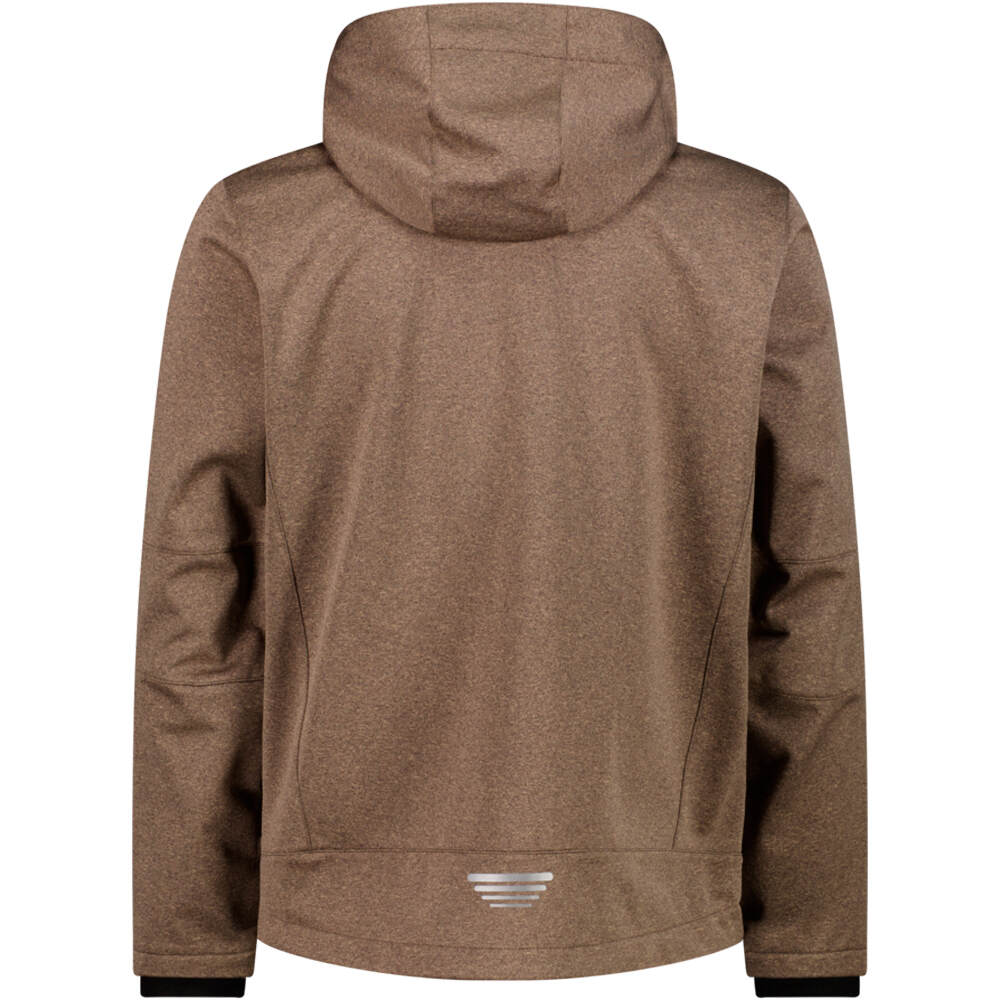 Cmp chaqueta softshell hombre MAN JACKET ZIP HOOD vista trasera