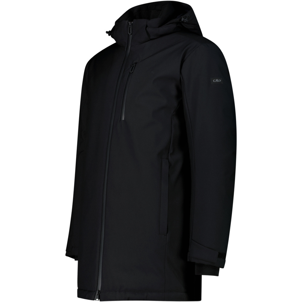 Cmp chaqueta softshell hombre MAN LONG JACKET ZIP HOOD vista detalle