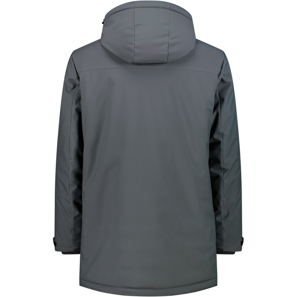 Cmp chaqueta softshell hombre MAN LONG JACKET ZIP HOOD vista trasera