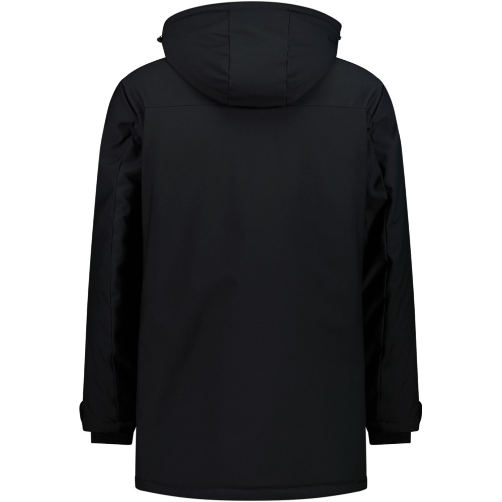 Cmp chaqueta softshell hombre MAN LONG JACKET ZIP HOOD vista trasera