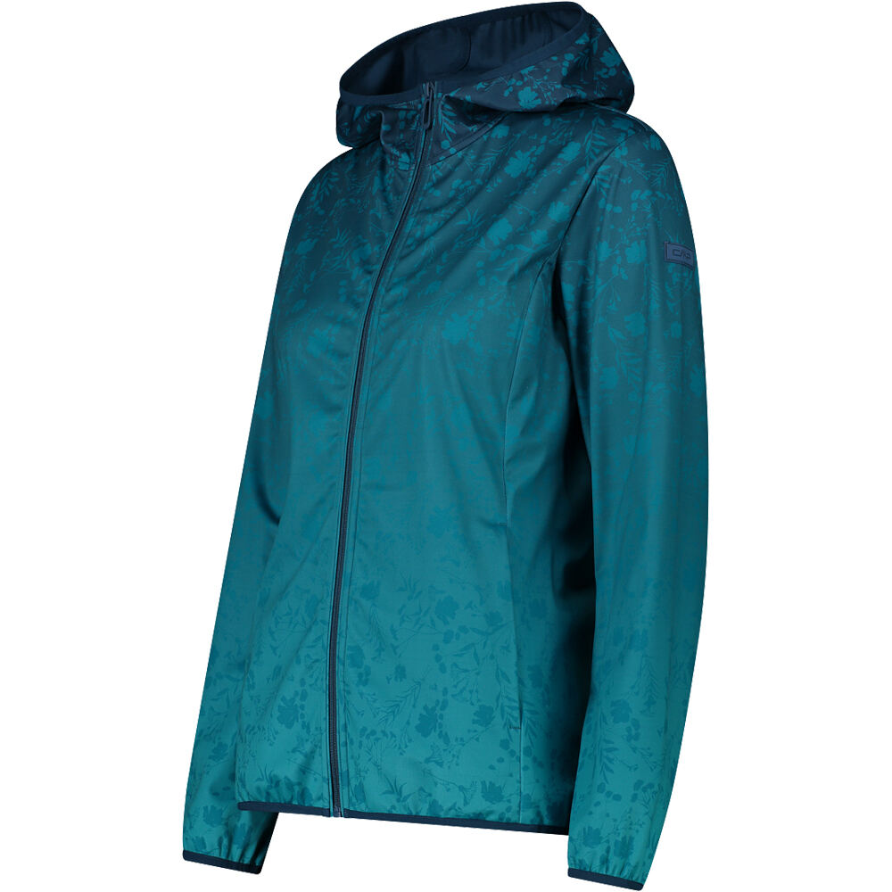 Cmp chaqueta softshell mujer WOMAN JACKET FIX HOOD vista detalle