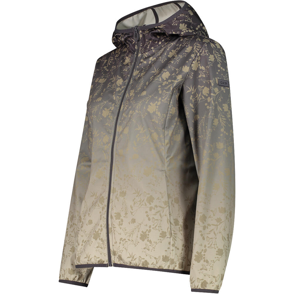 Cmp chaqueta softshell mujer WOMAN JACKET FIX HOOD vista detalle