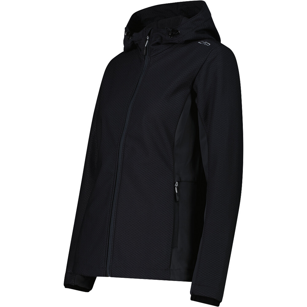 Cmp chaqueta softshell mujer WOMAN JACKET FIX HOOD vista detalle