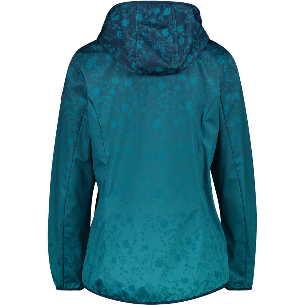 Cmp chaqueta softshell mujer WOMAN JACKET FIX HOOD vista trasera