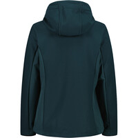 Cmp chaqueta softshell mujer WOMAN JACKET FIX HOOD vista trasera
