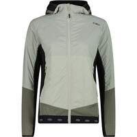 WOMAN JACKET HYBRID FIX HOOD