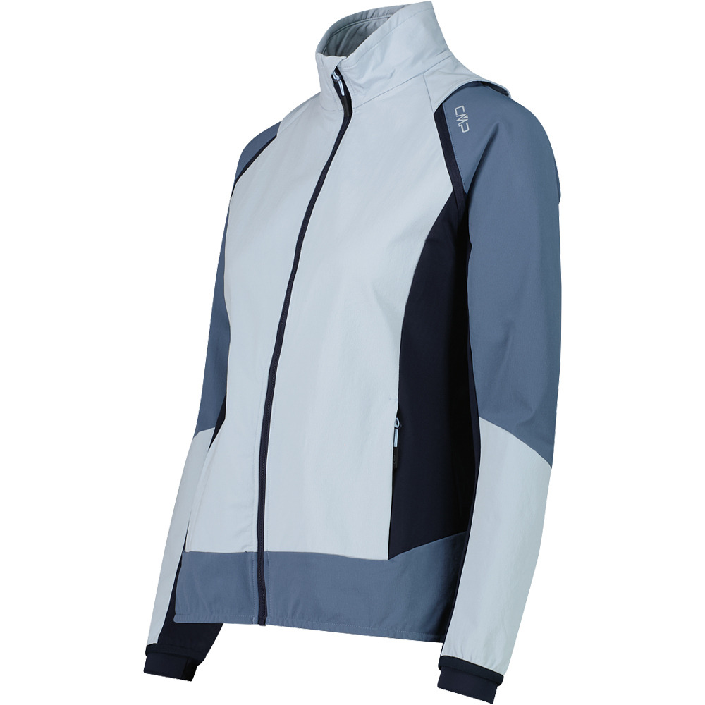 Cmp chaqueta softshell mujer WOMAN JACKET HYBRID WITH DETACHABLE SLEEVES vista detalle
