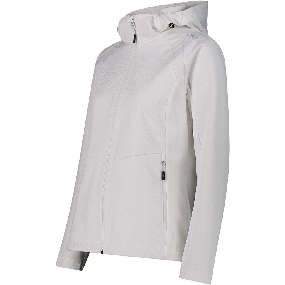 Cmp chaqueta softshell mujer WOMAN JACKET ZIP HOOD vista detalle