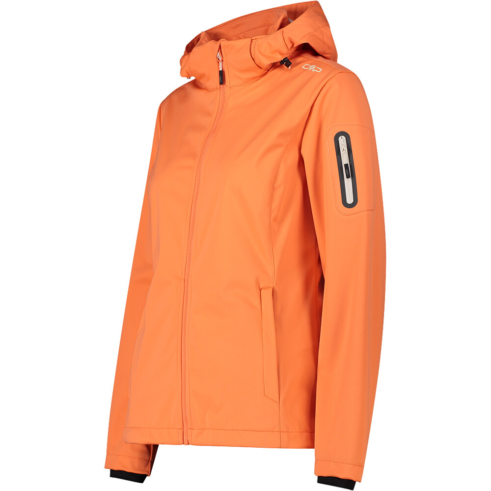 Cmp chaqueta softshell mujer WOMAN JACKET ZIP HOOD vista detalle