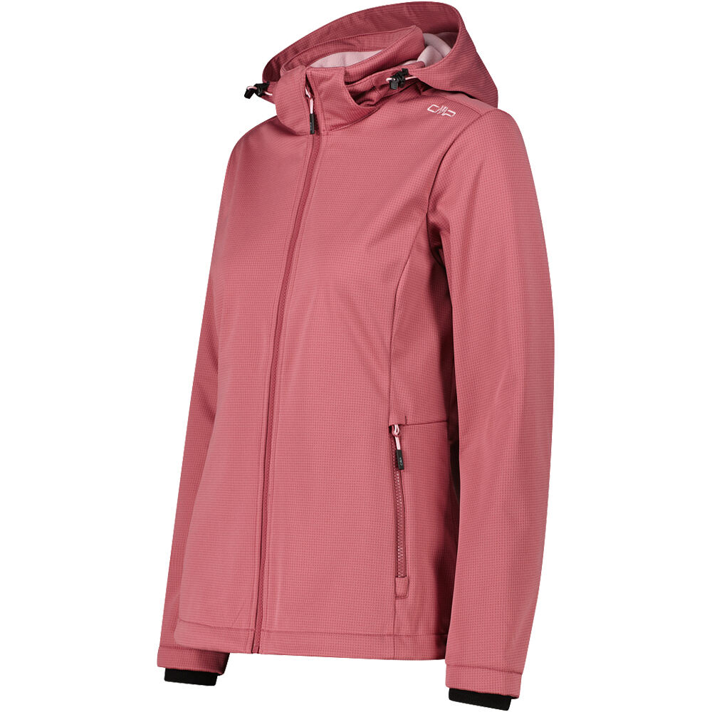 Cmp chaqueta softshell mujer WOMAN JACKET ZIP HOOD vista detalle